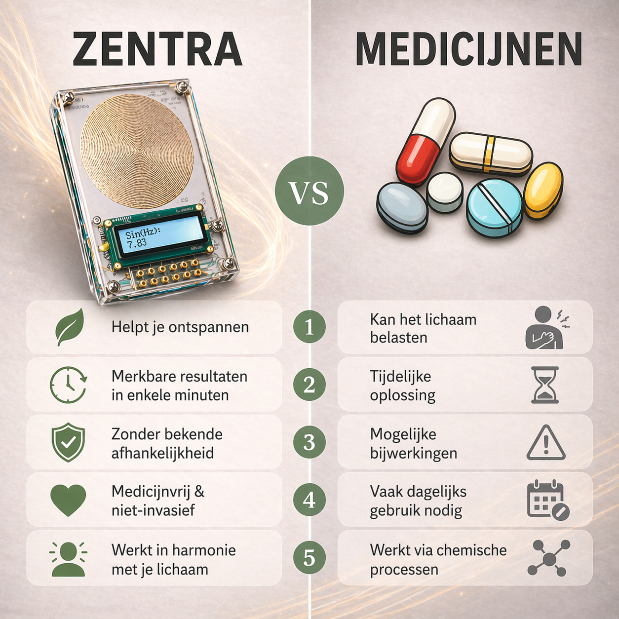 ZENTRA One™ — Het resetsignaal voor je lichaam